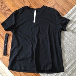 Lululemon All Yours T-shirt Top Black 6 + Headband